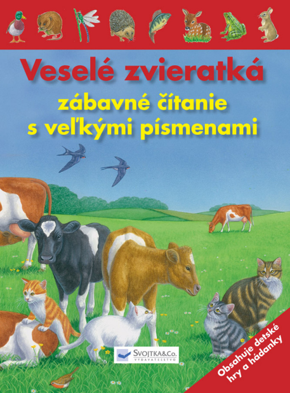 Veselé zvieratká - zábavné čítanie s veľkými písmenami - kniha z kategorie Beletrie pro děti