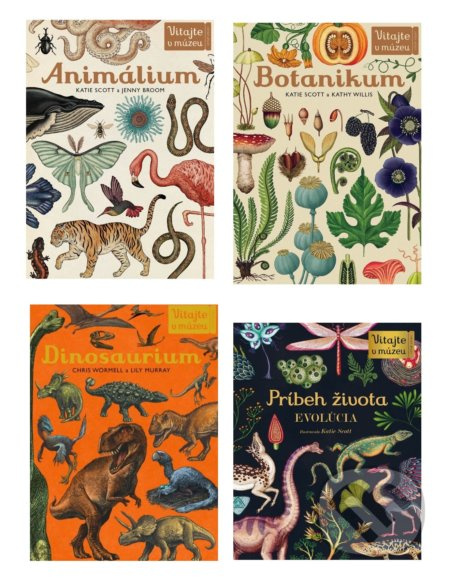 Animálium + Botanikum + Dinosaurium + Príbeh života (kolekcia) - kniha z kategorie Pro děti