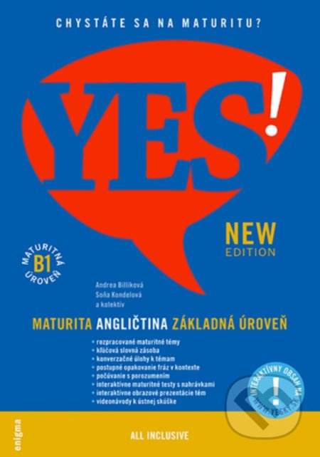 YES! Angličtina - maturita - základná úroveň (B1) + interaktívny obsah - kniha z kategorie Jazykové učebnice a slovníky