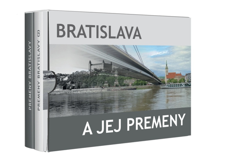 Bratislava a jej premeny (dvojkniha v obale) - Ján Lacika, Ľubomír Deák, Anton Šmotlák - kniha z kategorie Fotografie