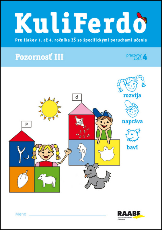 Kuliferdo - Pozornosť 3 (Pre žiakov špecifické poruchy učenia 1. až 4. ročníka ZŠ so špecifickými poruchami učenia) - kniha z kategorie Speciální…