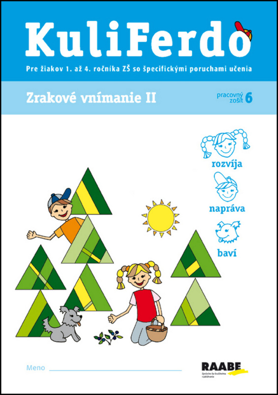 Kuliferdo - Zrakové vnímanie 2 (Pre žiakov špecifické poruchy učenia 1. až 4. ročníka ZŠ so špecifickými poruchami učenia) - kniha z kategorie…
