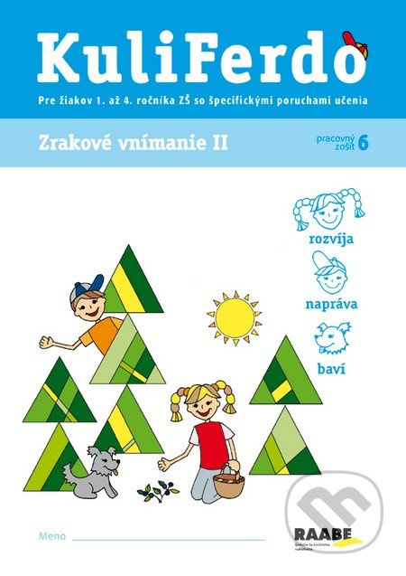 Kuliferdo - Zrakové vnímanie 2 (Pre žiakov špecifické poruchy učenia 1. až 4. ročníka ZŠ so špecifickými poruchami učenia) - kniha z kategorie…