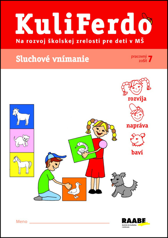 Kuliferdo - Sluchové vnímanie (Pracovný zošit na rozvoj školskej zrelosti pre deti v MŠ) - kniha z kategorie Pedagogika