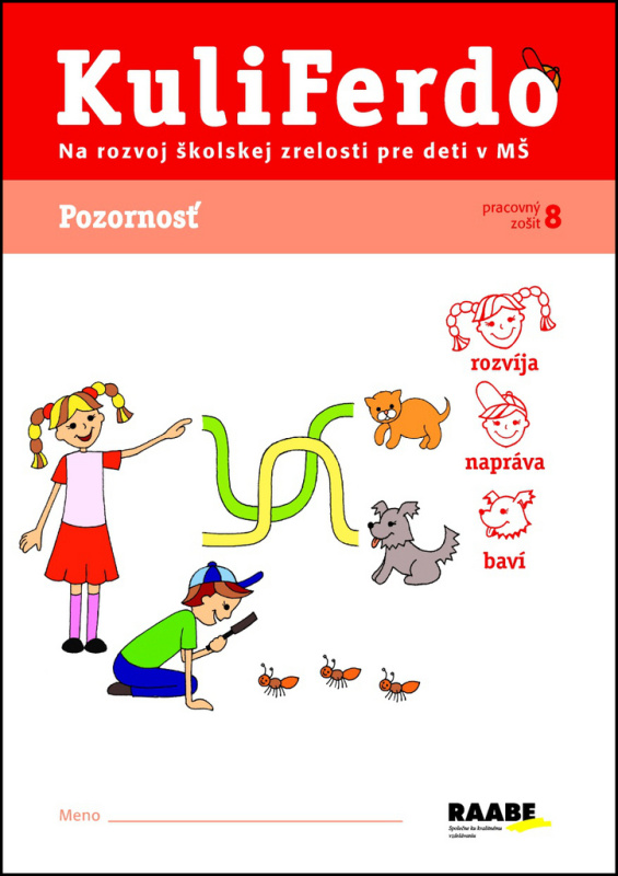 Kuliferdo - Pozornosť (Pracovný zošit na rozvoj školskej zrelosti pre deti v MŠ) - kniha z kategorie Speciální pedagogika