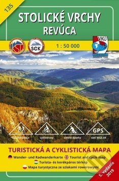 Stolické vrchy, Revúca 1:50 000 (135 Turistická a cyklistická mapa)