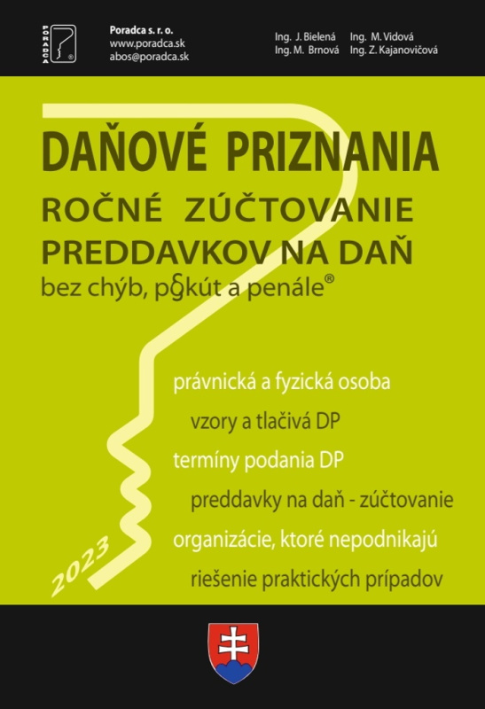 Daňové priznania FO a PO za rok 2023 (Ročné zúčtovanie preddavkov na daň za rok 2023) - kniha z kategorie Daně