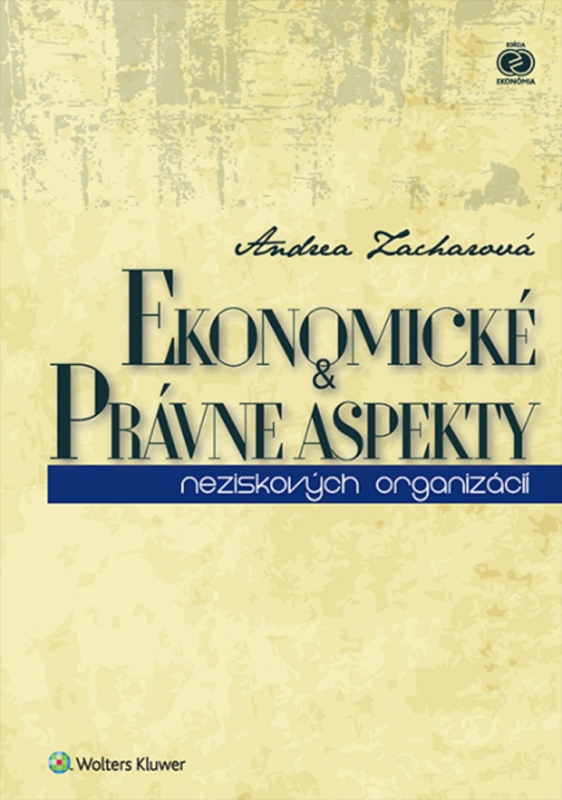 Ekonomické a právne aspekty neziskových organizácií - kniha z kategorie Finanční právo