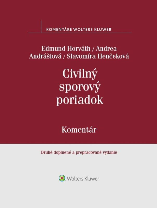 Civilný sporový poriadok - Edmund Horváth, Andrea Andrášiová, Slavomíra Henčeková - kniha z kategorie Právo