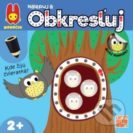 Kde žijú zvieratká? (Nalepuj a obkresľuj) - kniha z kategorie Omalovánky