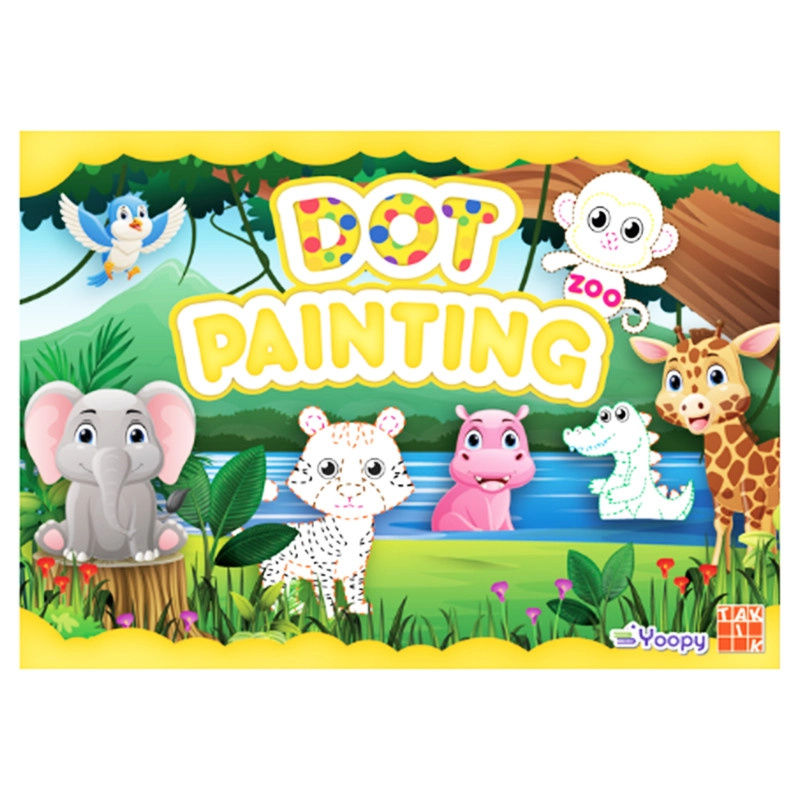 Maluj bodkami zoo – kreativní omalovánky pro děti 3+