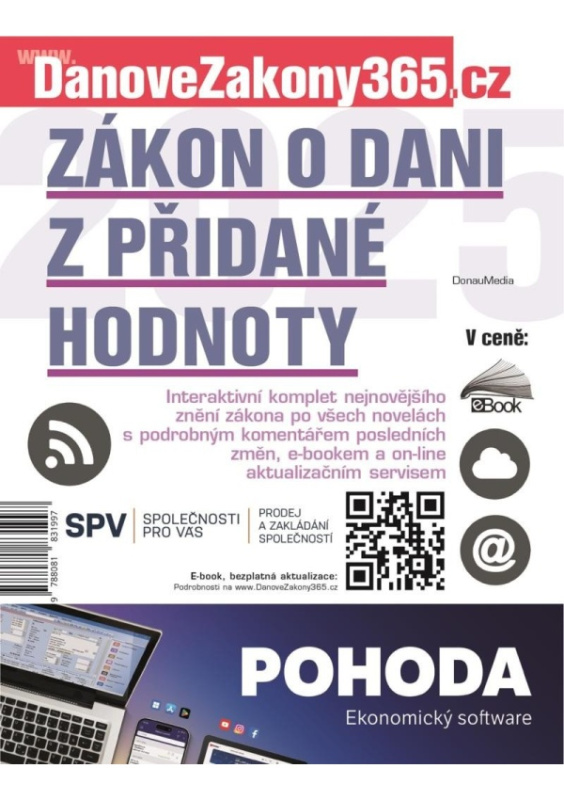 Zákon o dani z přidané hodnoty 2025 Novotný Martin