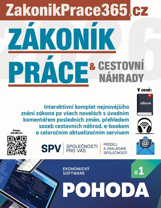 Zákoník práce a Cestovní náhrady 2026 -  Redakční kolektiv