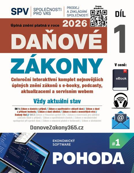 Daňové zákony 2026 (Díl 1.) - -