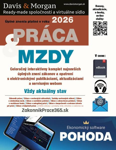 Práca a Mzdy 2026 - kniha z kategorie Mzdové účetnictví