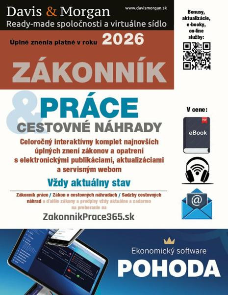 Zákonník práce a Cestovné náhrady 2026 - kniha z kategorie Účetnictví a daně