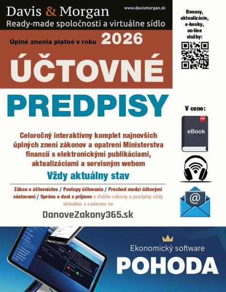 Účtovné predpisy 2026 - kniha z kategorie Účetnictví a daně