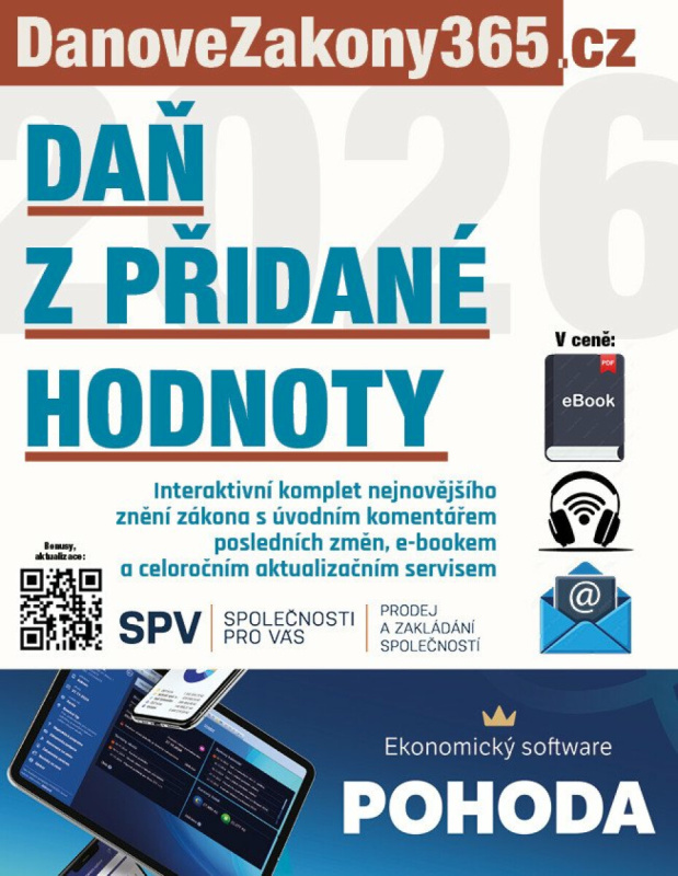 Zákon o dani z přidané hodnoty 2026 s komentářem změn