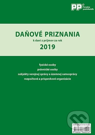 Daňové priznania k dani z príjmov za rok 2019 - kniha z kategorie Daně