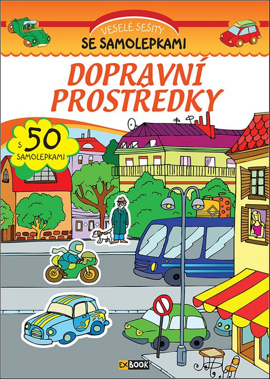 Dopravní prostředky Veselé sešity se samolepkami -  Autor Neuveden