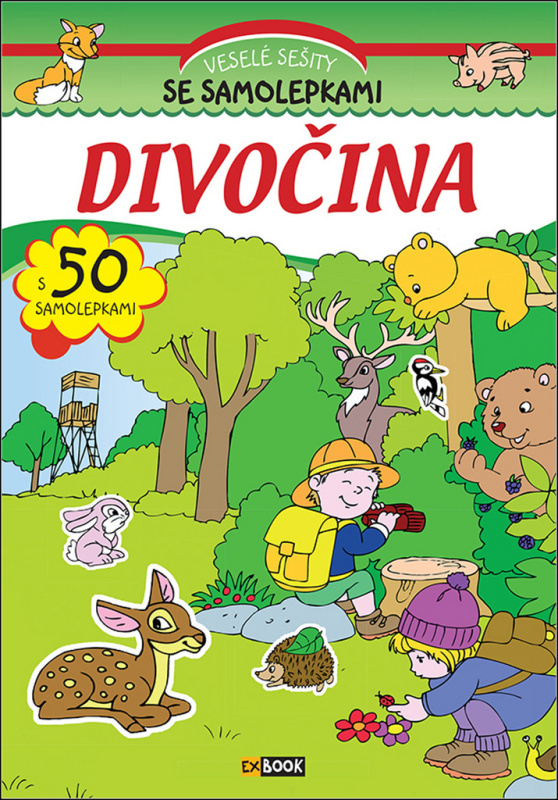 Divočina s 50 samolepkami (Veselé sešity se samolepkami) - kniha z kategorie Omalovánky, vystřihovánky, papír