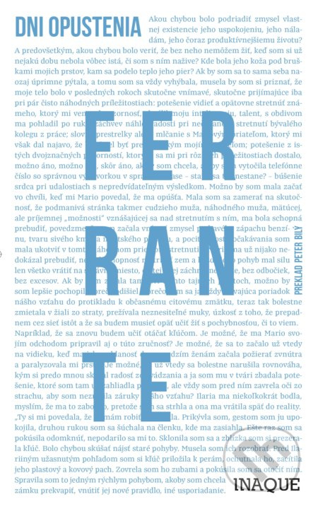 Dni opustenia - Elena Ferrante - kniha z kategorie Společenská beletrie