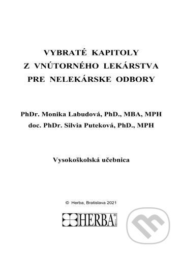 Vybraté kapitoly z vnútorného lekárstva pre nelekárské odbory - kniha z kategorie Medicína