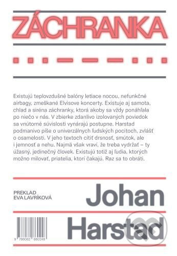 Záchranka - Johan Harstad - kniha z kategorie Společenská beletrie