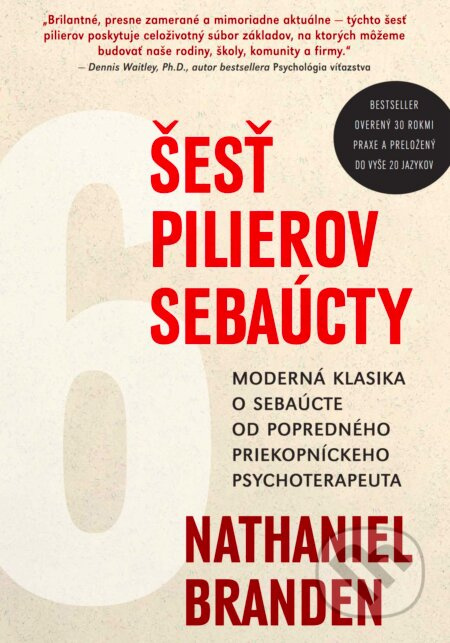 Šesť pilierova sebaúcty (Moderná klasika o sebaúcte od popredného priekopníckeho psychoterapeuta) - kniha z kategorie Seberozvoj