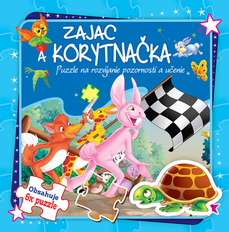 Zajac a korytnačka (Puzzle na rozvíjanie pozornosti a učenie) - kniha z kategorie Pro děti