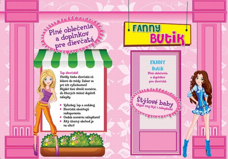 Fanny butik (Plné oblečenia a doplnkov pre dievčatá) - kniha z kategorie Samolepky