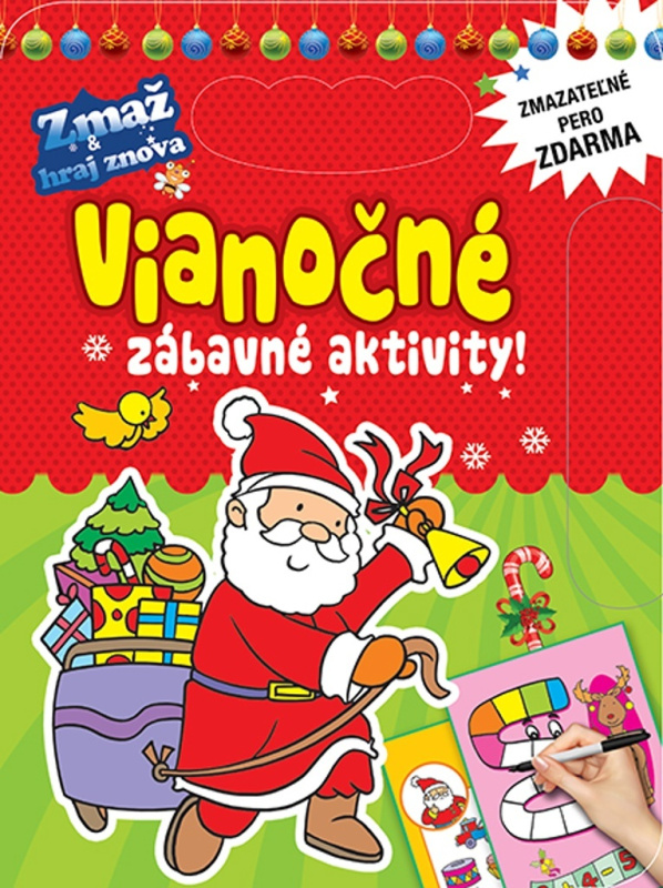 Vianočné zábavné aktivity! (Zmazateľné pero zdarma) - kniha z kategorie Mateřská škola a předškoláci