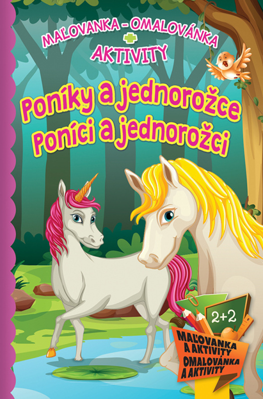 Komplet Poníky ((2 maľovanky+2 aktivity zošity + farebné ceruzky)) - kniha z kategorie Kreslení
