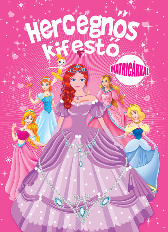 Hercegnős kifestő Matricákkal - kniha z kategorie Samolepky