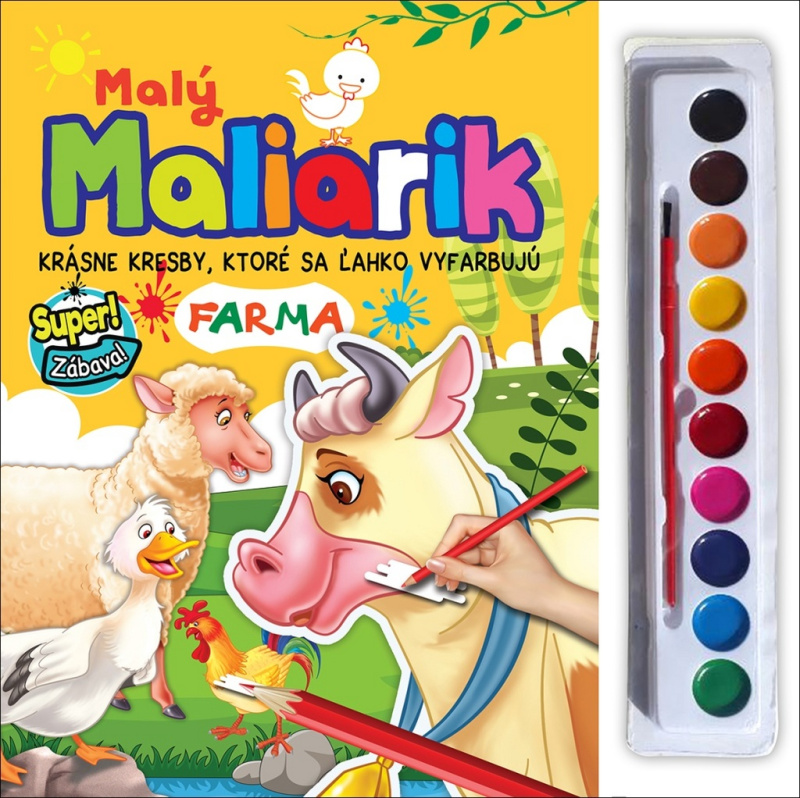 Malý Maliarik - Farma (Krásne kresby, ktoré sa ľahko vyfarbujú) - kniha z kategorie Kreslení