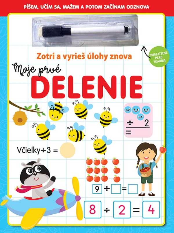 Moje prvé delenie (Zotri a vyrieš úlohy znova.) - kniha z kategorie Úkoly pro děti