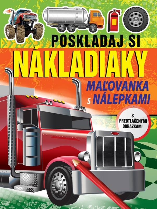 Poskladaj si nákladiaky - kniha z kategorie Omalovánky
