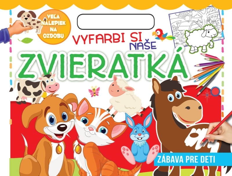Vyfarbi si naše zvieratká - kniha z kategorie Omalovánky