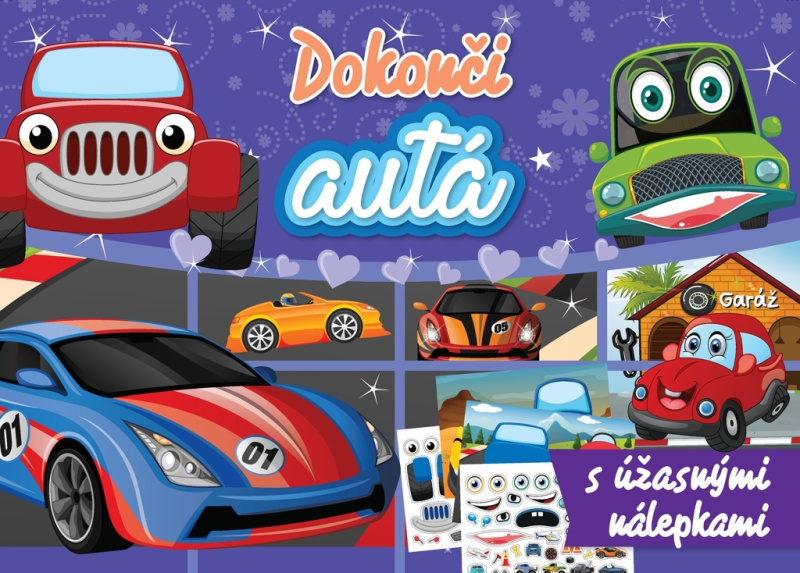 Dokonči autá - kniha z kategorie Omalovánky