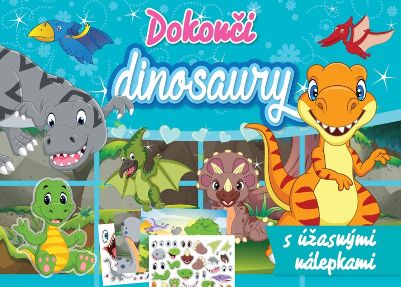 Dokonči dinosaury - kniha z kategorie Omalovánky