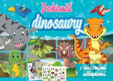 Dokonči dinosaury - kniha z kategorie Omalovánky