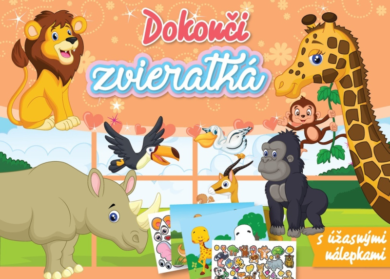 Dokonči zvieratká - kniha z kategorie Omalovánky