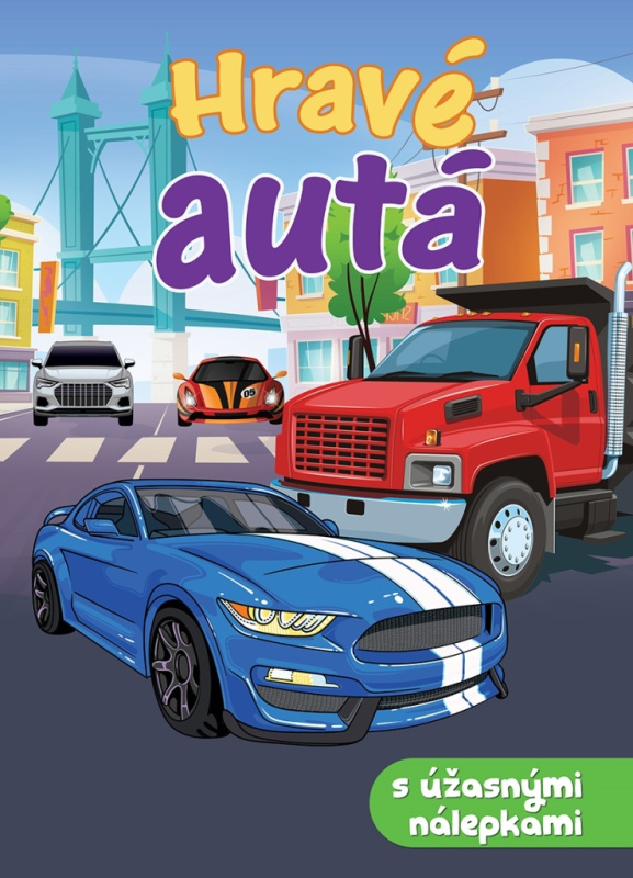 Hravé autá - kniha z kategorie Omalovánky