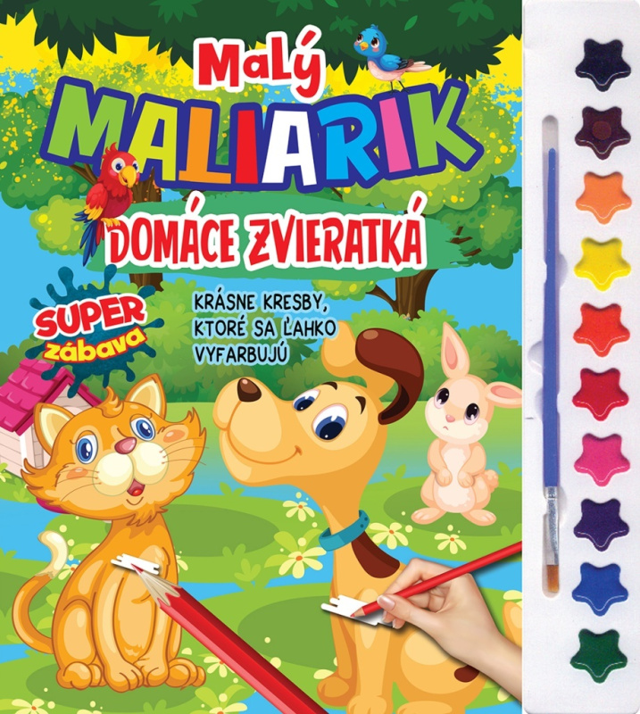 Malý maliarik - Domáce zvieratá - kniha z kategorie Omalovánky