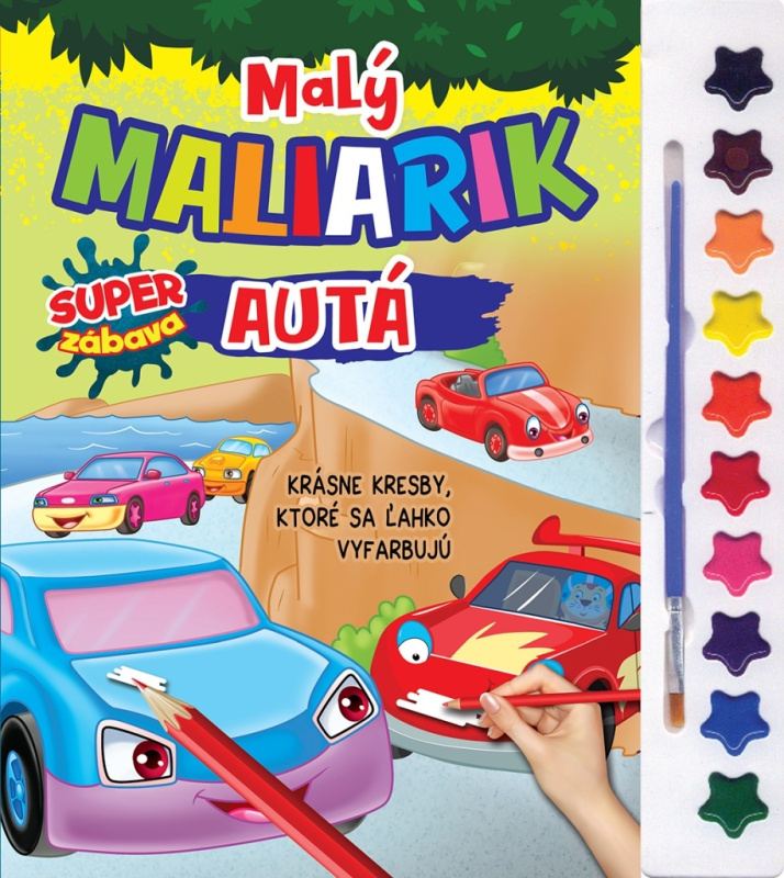 Malý maliarik - Autá - kniha z kategorie Omalovánky, vystřihovánky, papír