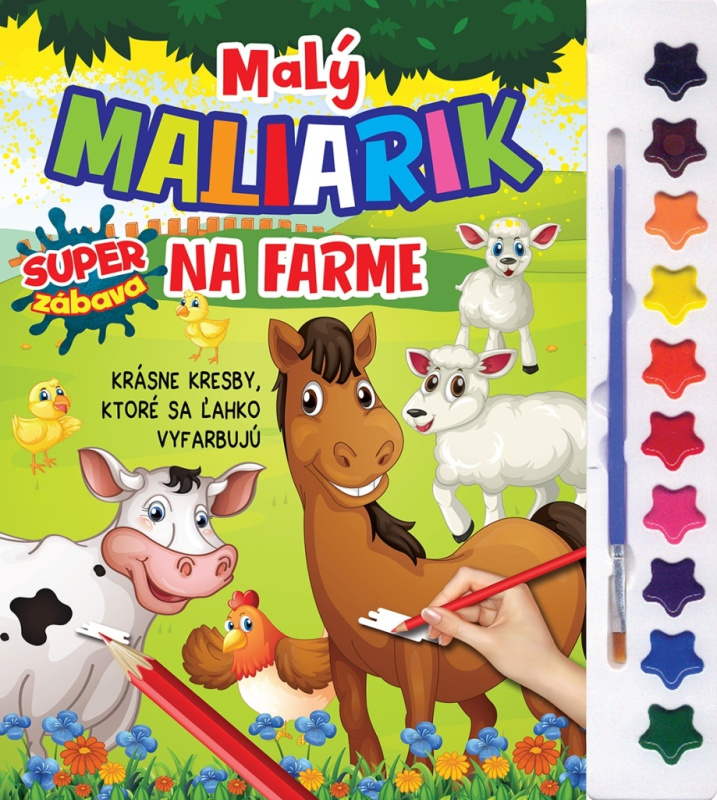 Malý maliarik - Na farme - kniha z kategorie Omalovánky, vystřihovánky, papír