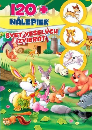 Svet veselých zvierat - 120+ nálepiek (120+ nálepiek) - kniha z kategorie Omalovánky