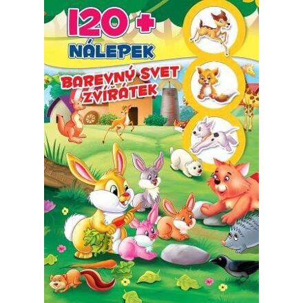 Kniha Barevný svět zvířátek se samolepkami
