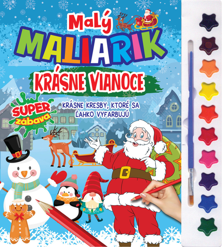 Malý maliarik Krásne Vianoce - kniha z kategorie Omalovánky