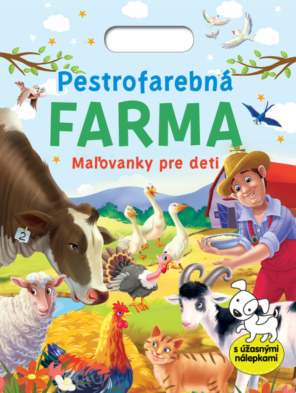 Pestrofarebná farma - Maľovanky pre deti (s úžasnými nálepkami) - kniha z kategorie Omalovánky